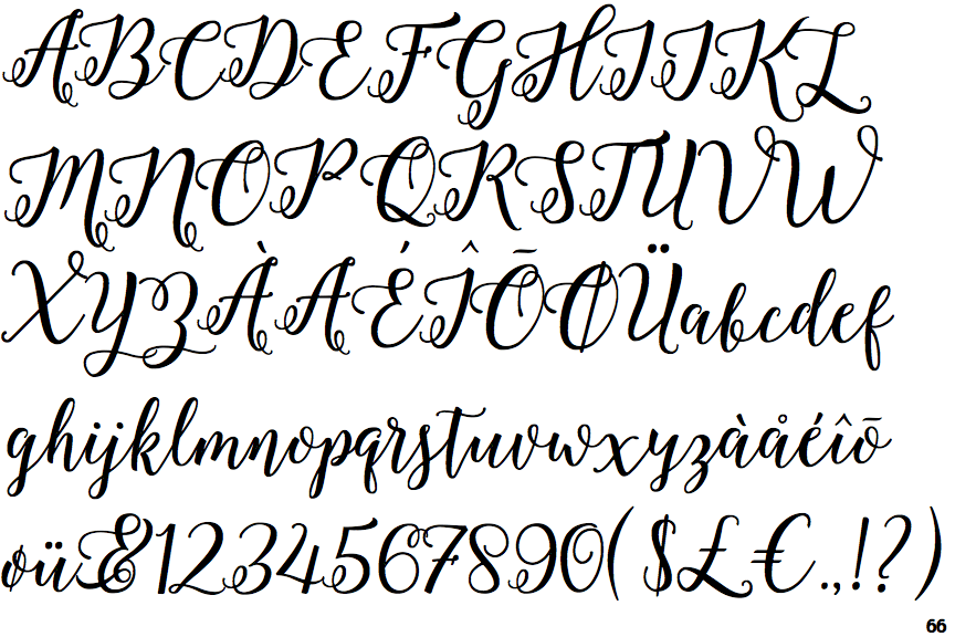 script writing font