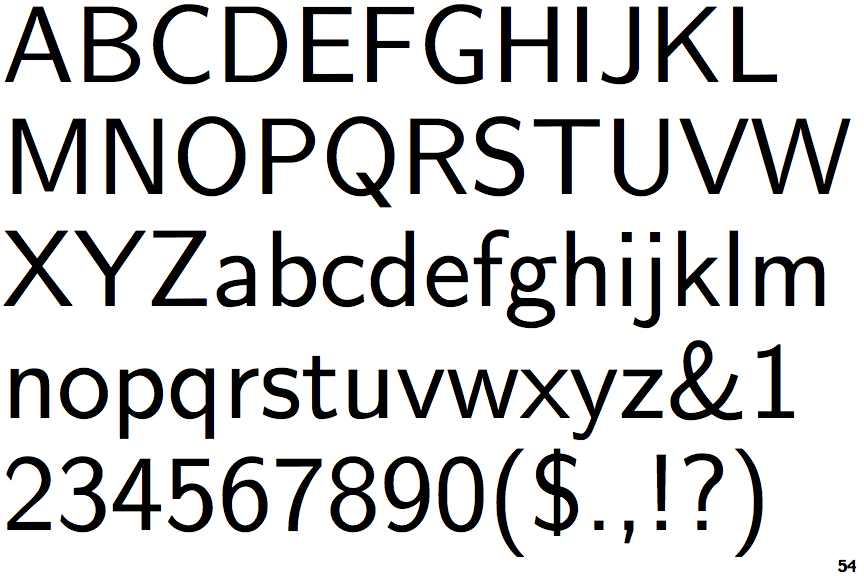 Computer Modern Sans Serif