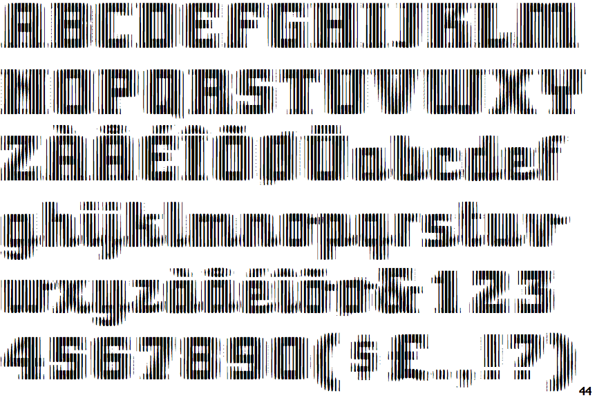 Identifont Fuzzy Font
