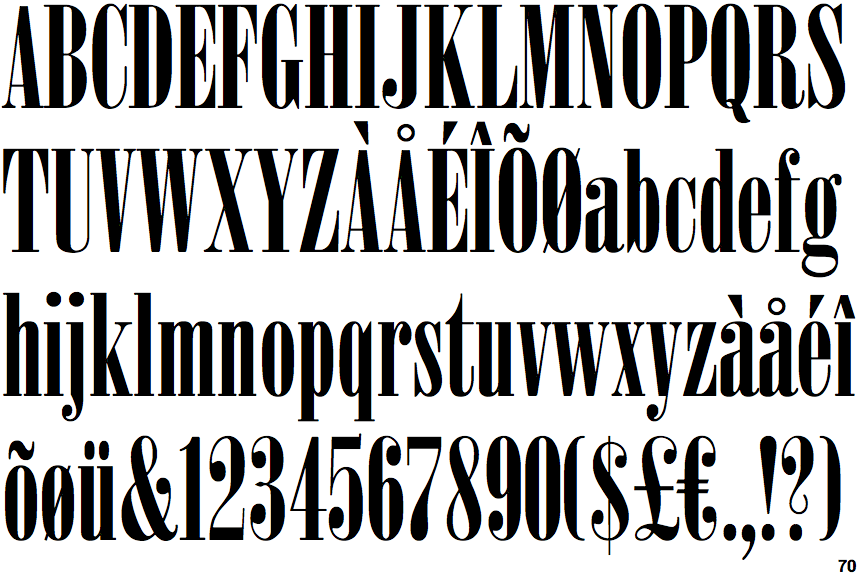 Monotype Bodoni Poster Compressed