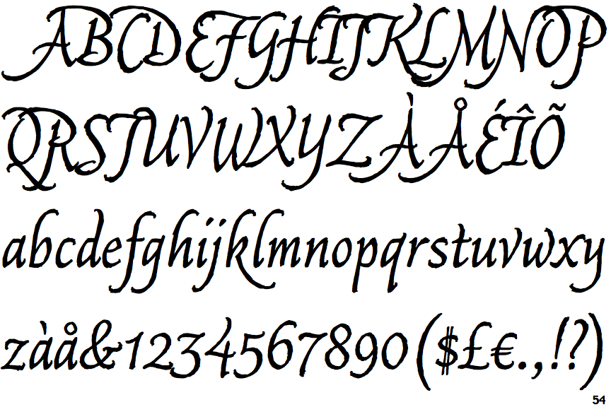 Identifont Captain Quill