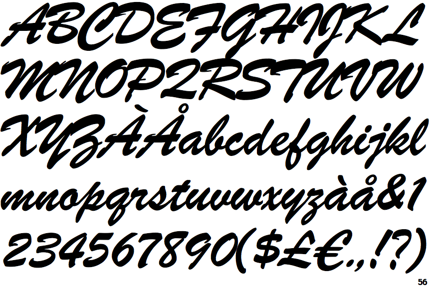 Identifont ATF Brush