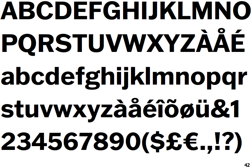 ATF Franklin Gothic Bold