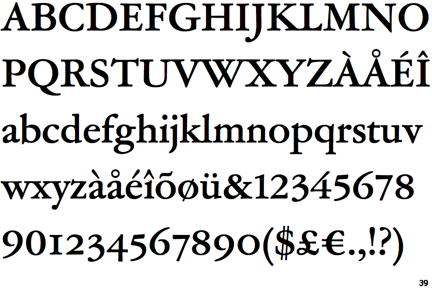 ATF Garamond Subhead Bold