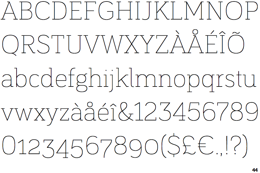 Bariol Serif Thin