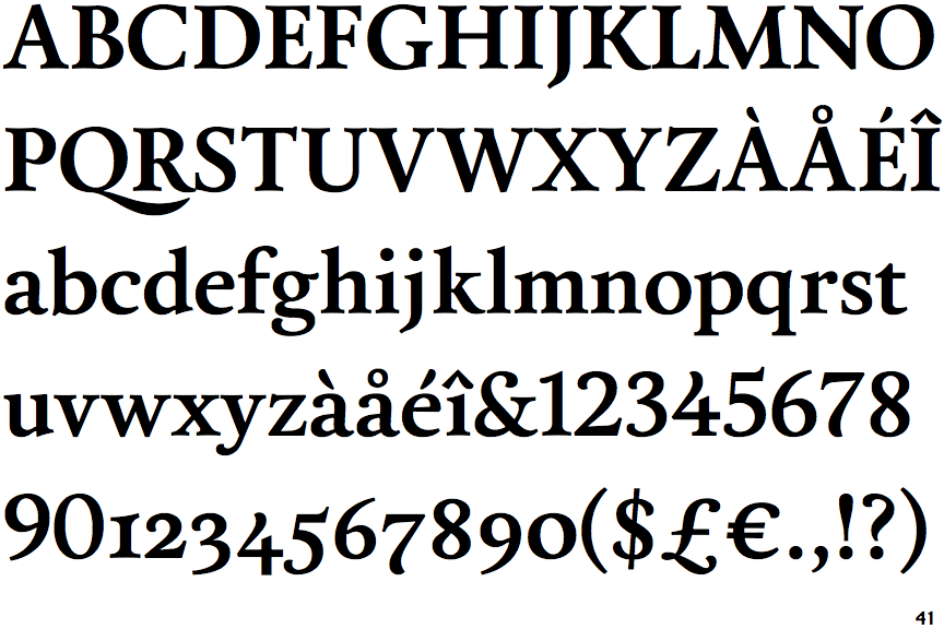 Identifont Calendas Plus Bold