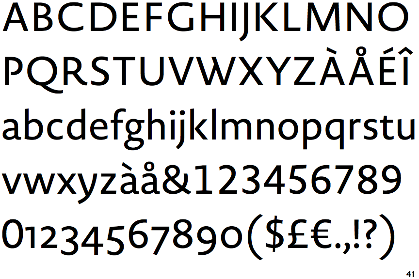 Identifont Novel Sans