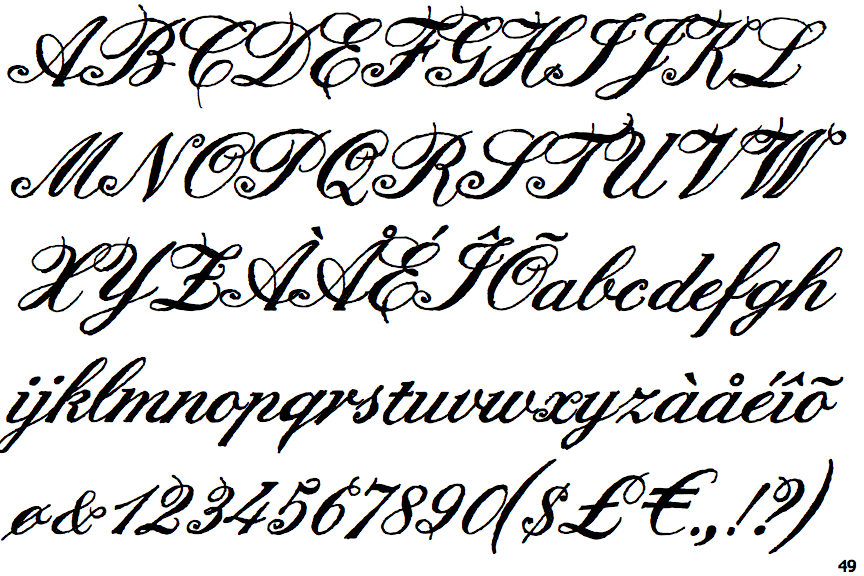 English Script Hand