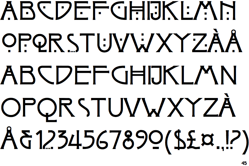 Identifont - Arts and Crafts GS