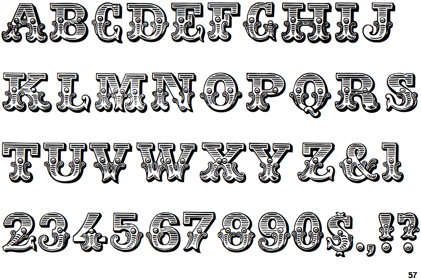 Identifont - Dusty Circus