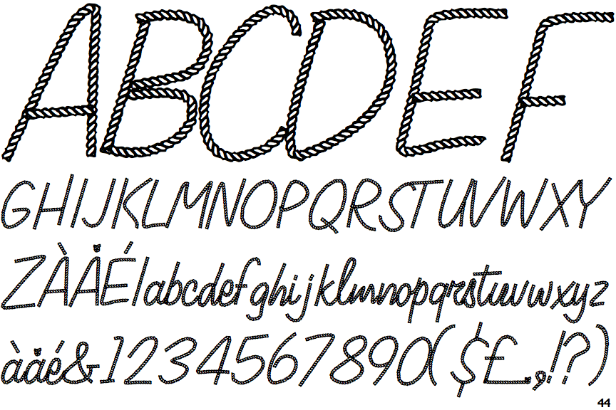 Free rope fonts