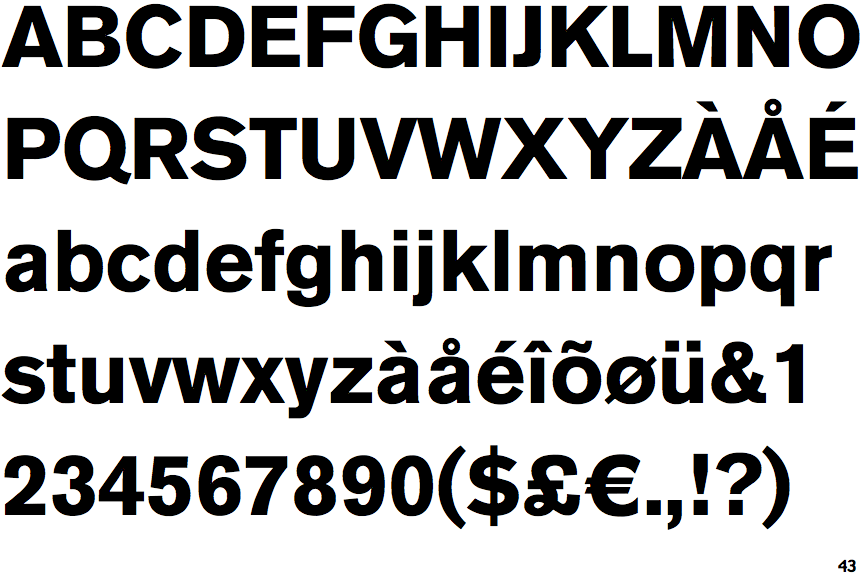 Akzidenz-Grotesk Bold