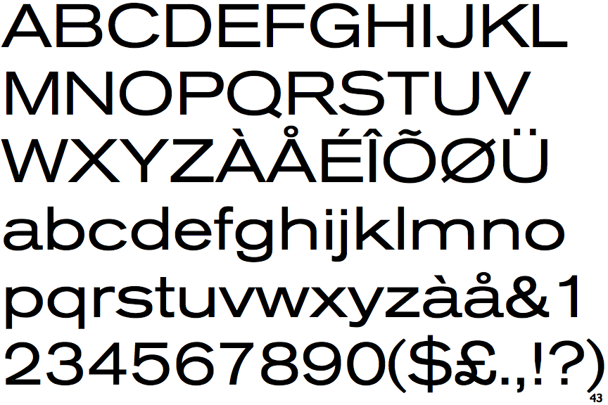 Akzidenz-Grotesk Extended