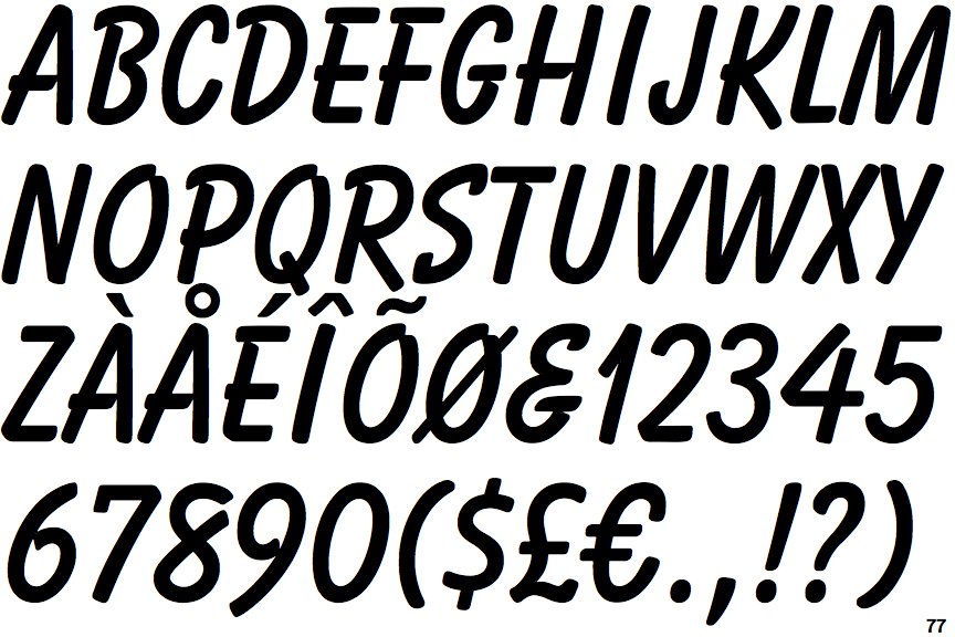 Identifont Balloon Bold (BT)
