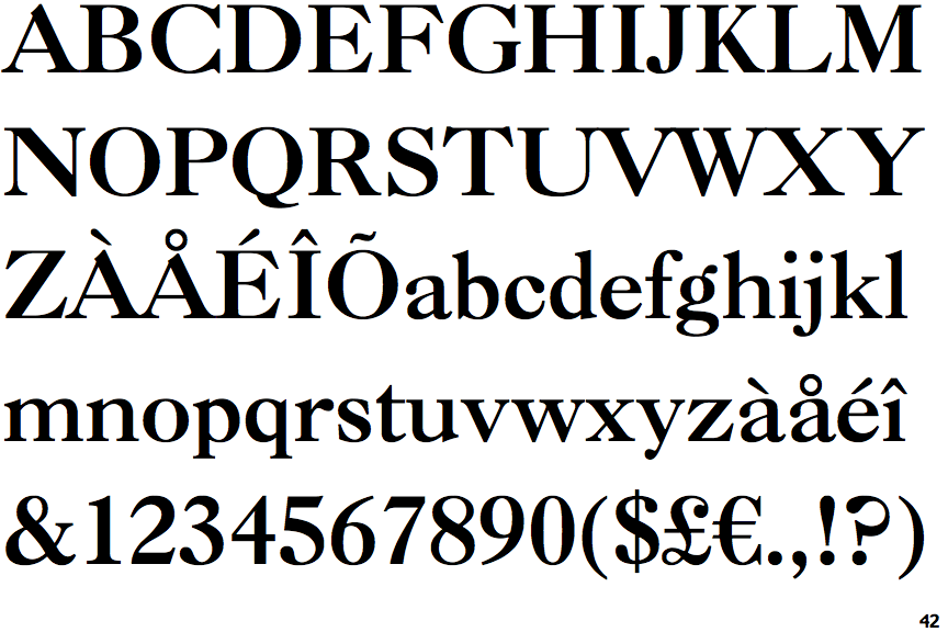 Caslon Bold