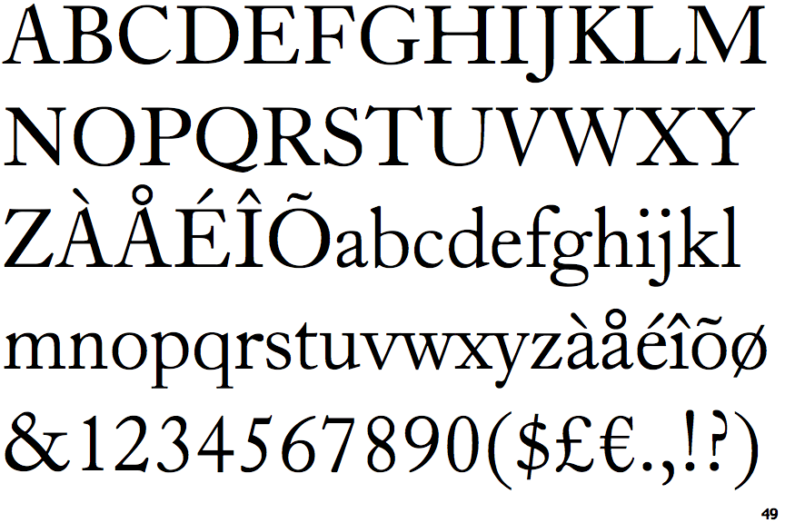 Caslon Old Face