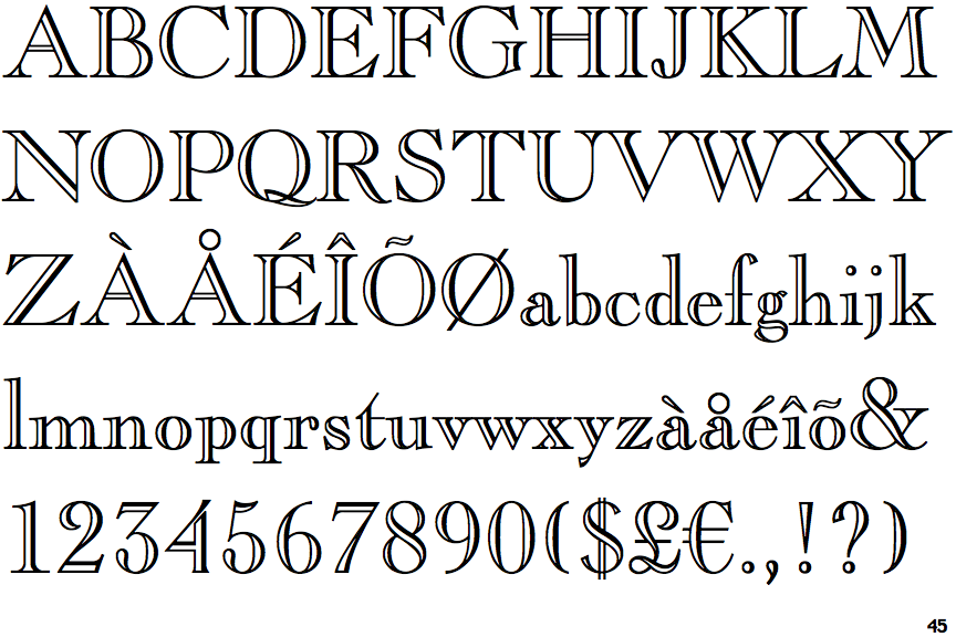 Caslon Openface 