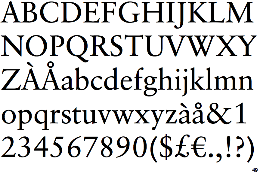 Classical Garamond