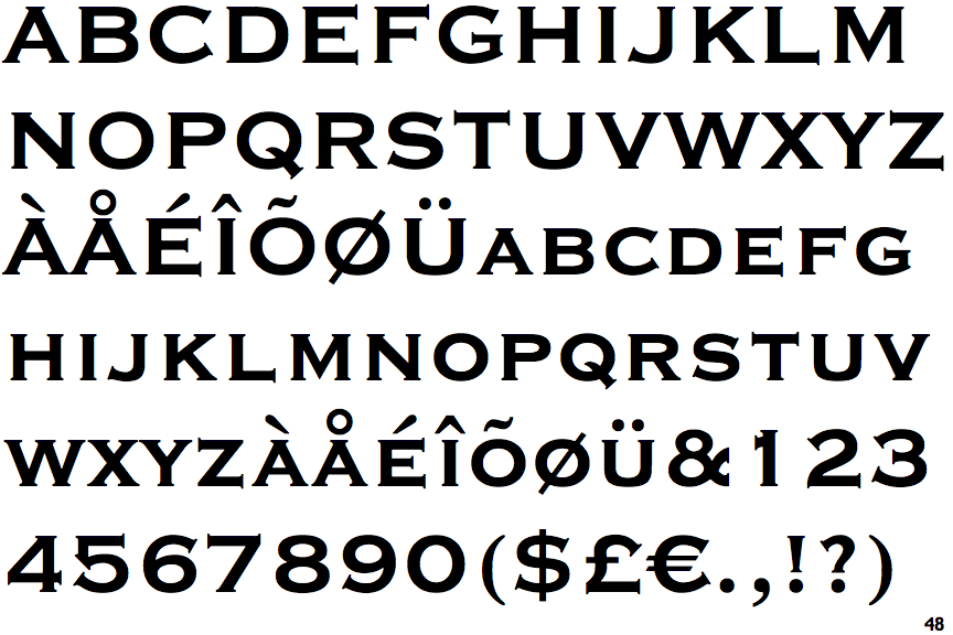 Copperplate gothic bold font