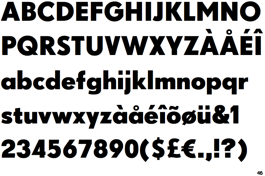 Drescher Grotesk BT Bold