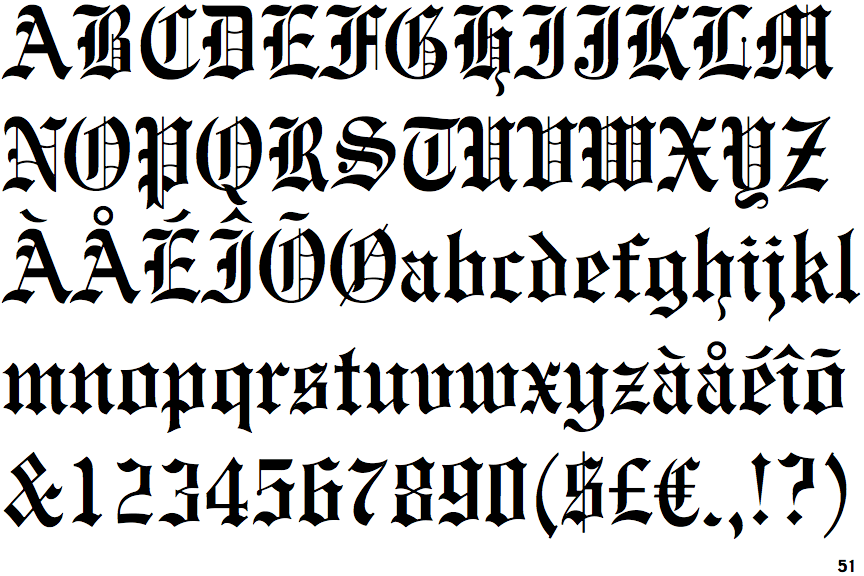 Free Fonts Old English 23