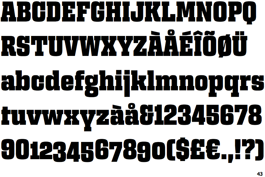 Egitto Condensed Extra Bold