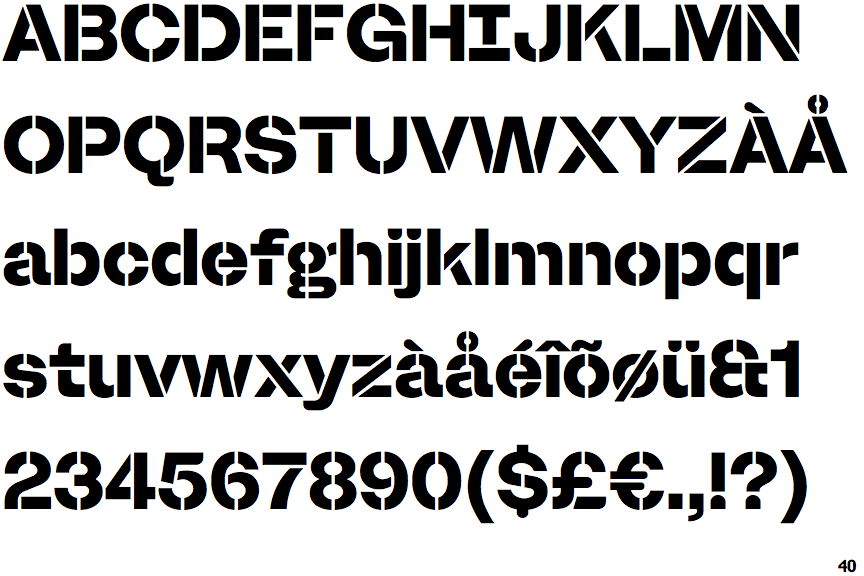 Booster Stencil Bold