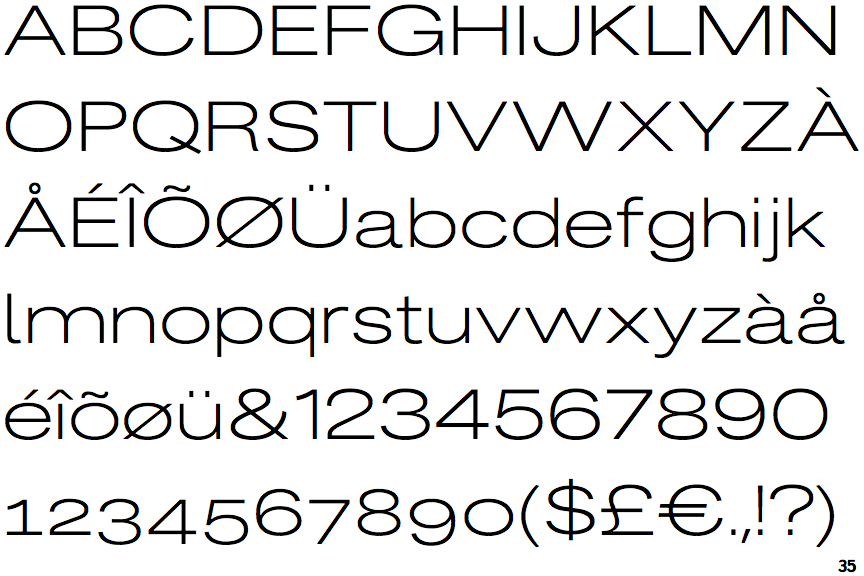 Fusion Grotesk Expanded Light