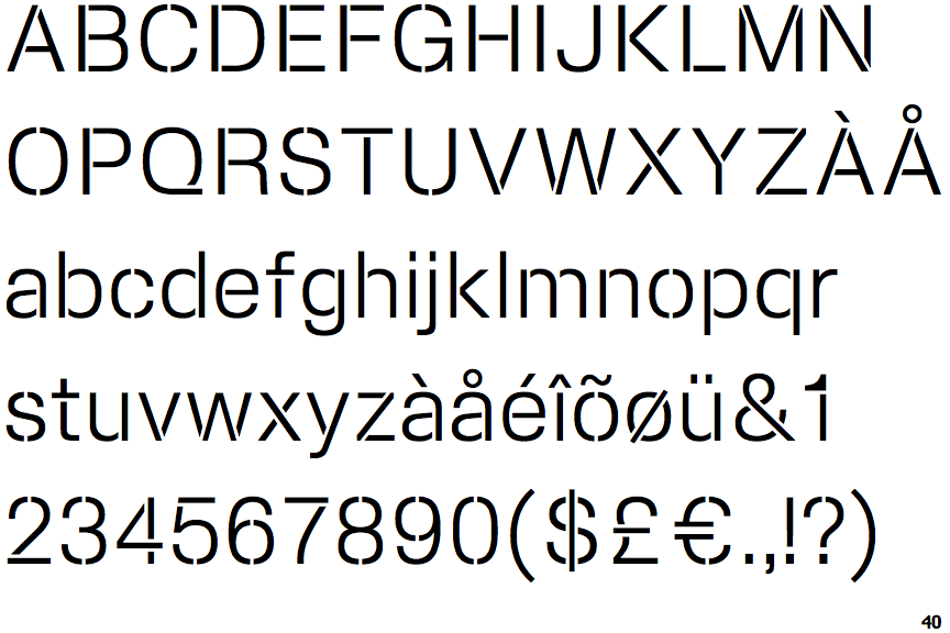 Slussen Stencil Light