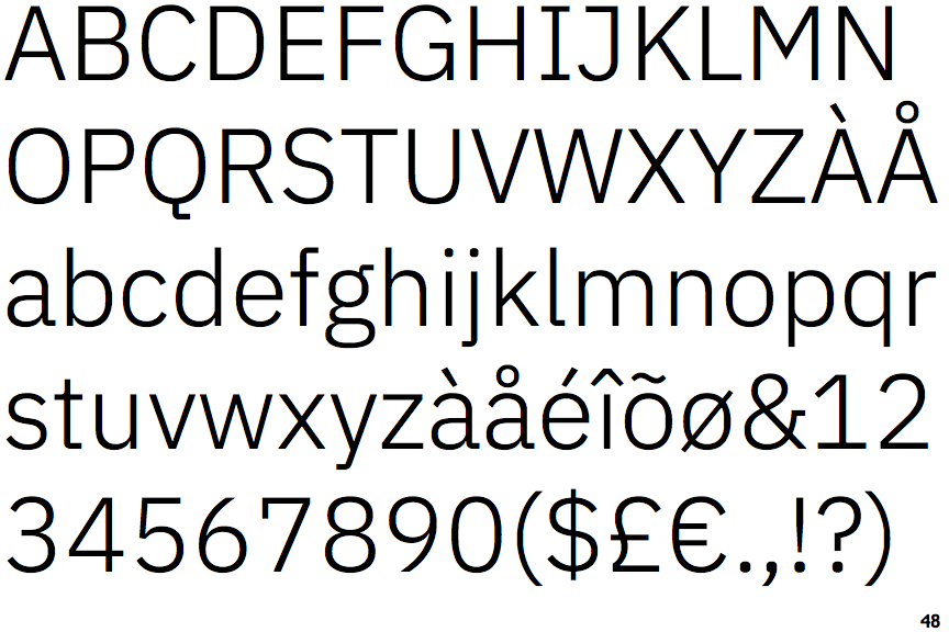 IBM Plex Sans Light