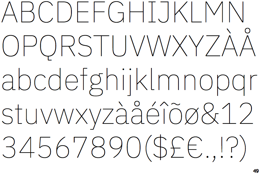 IBM Plex Sans Thin