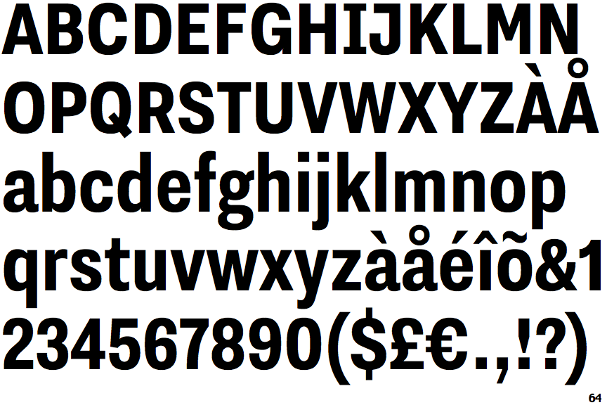 Nitti Grotesk Condensed Bold