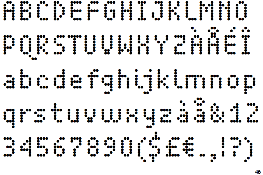 dot matrix font microsoft word dot matrix font microsoft word