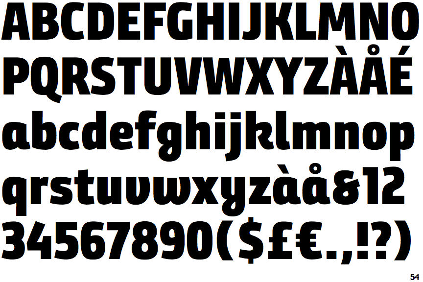 Bunday Sans Heavy Up