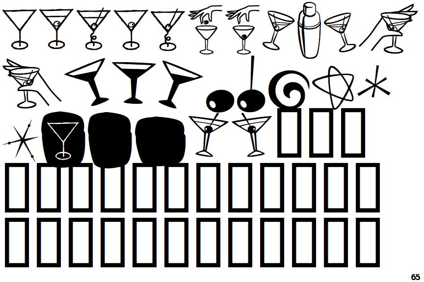 Identifont Pink Martini Icons