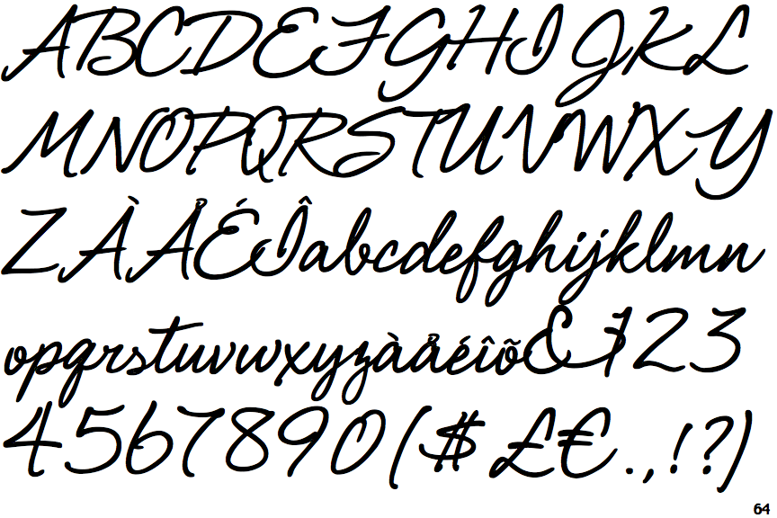 Identifont Shimmer Bold