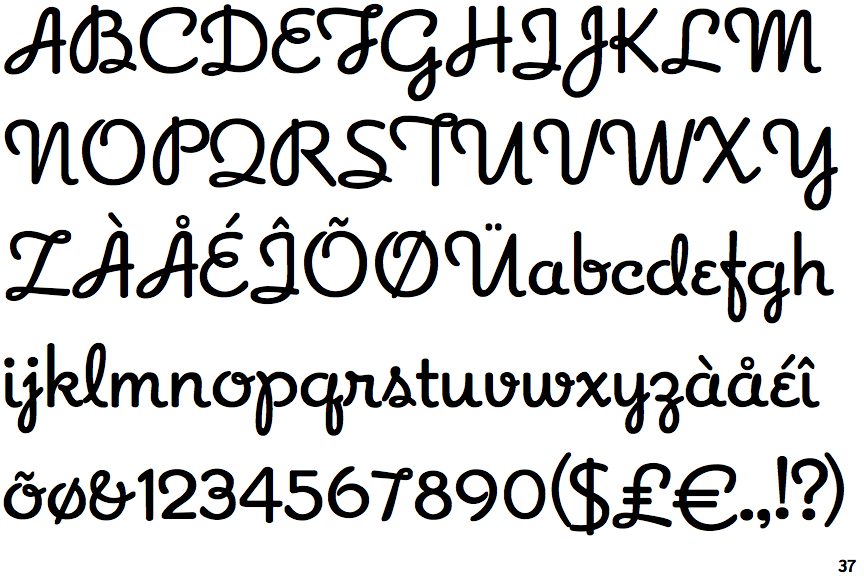 Identifont Apricot