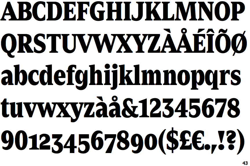 Zin Serif Condensed Black