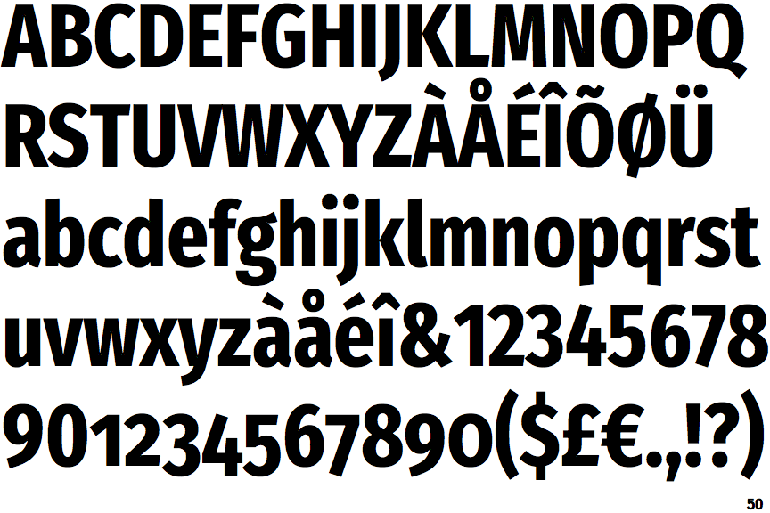 Fira Sans Compressed Bold