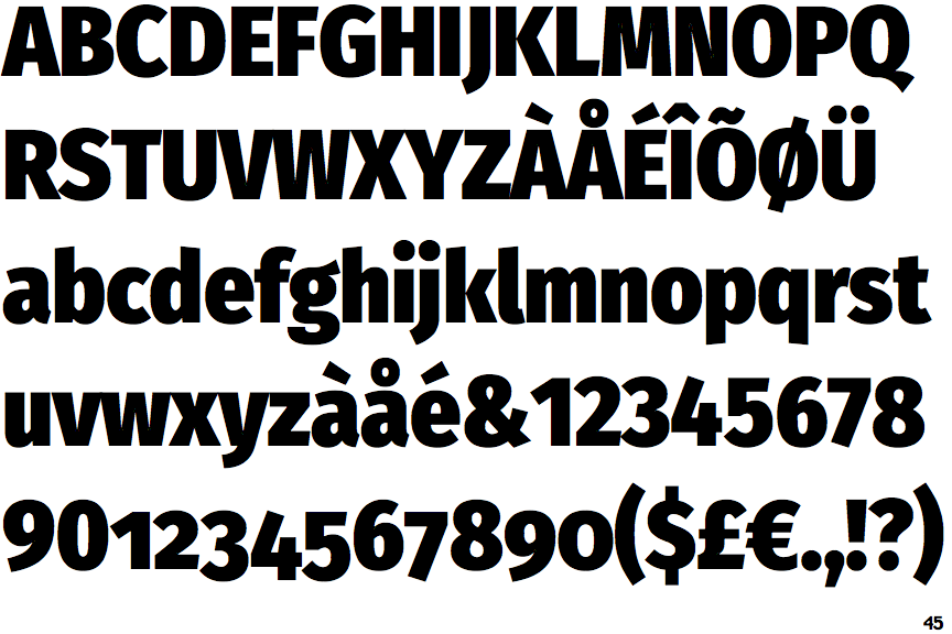 Fira Sans Condensed Heavy