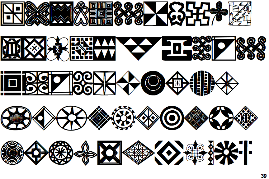 Identifont Afrika Motifs
