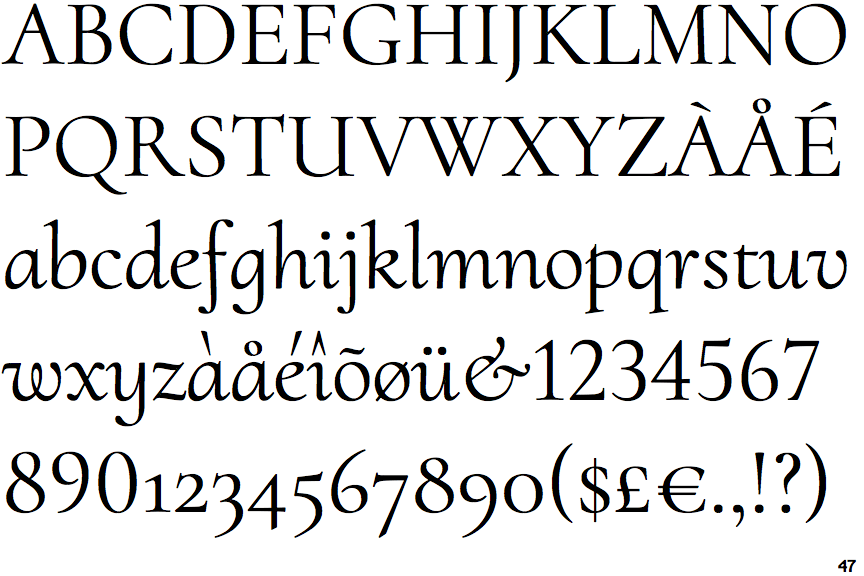 Identifont Cormorant Upright