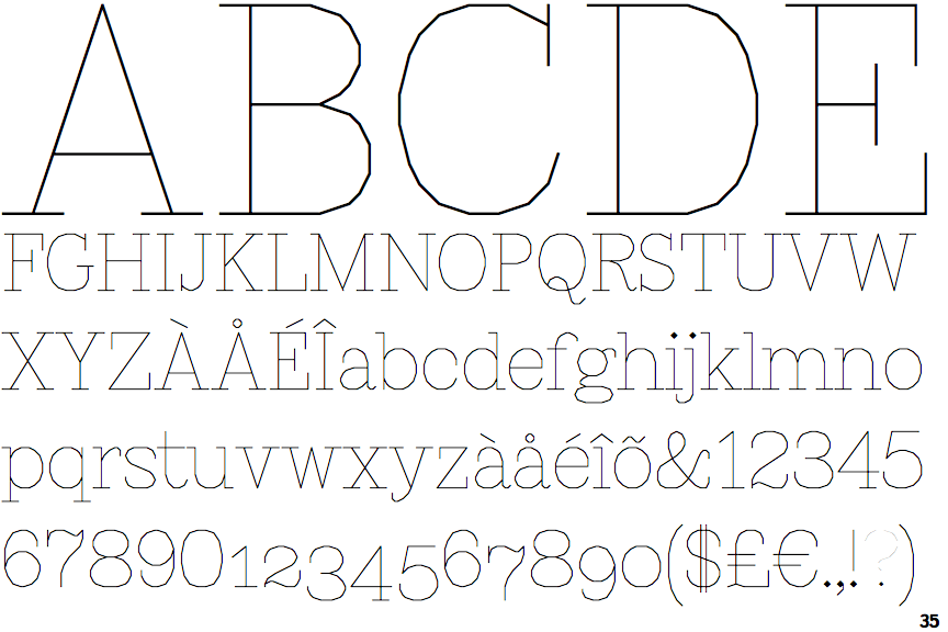 MAD Serif Fill Light