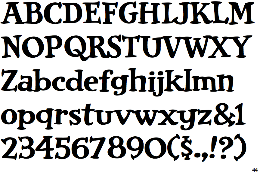 Identifont Cheese and Crackers