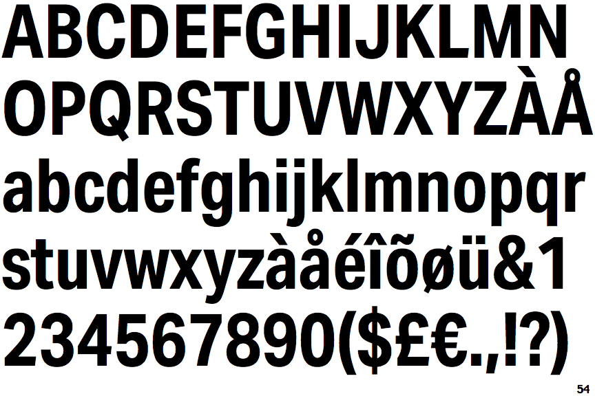 Aktiv Grotesk Condensed Bold