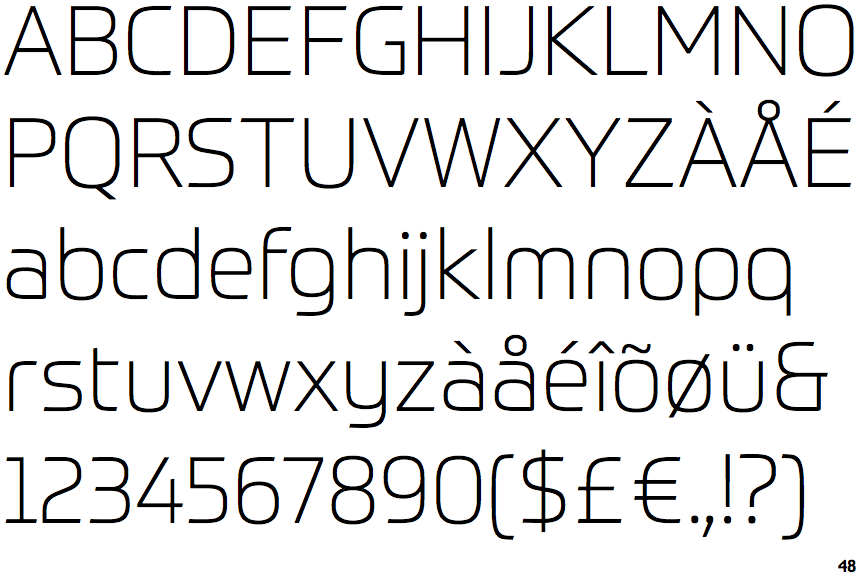 Identifont Prometo Thin