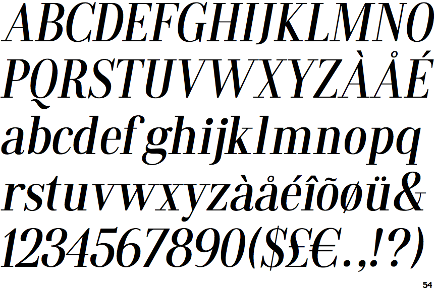 Galiano Serif Slanted