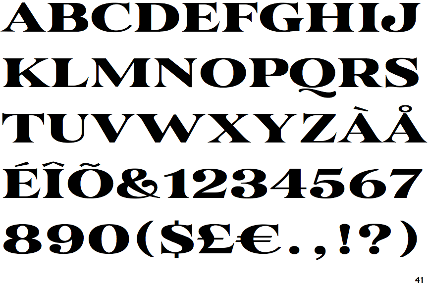 Identifont Karlie Serif Wide Extended