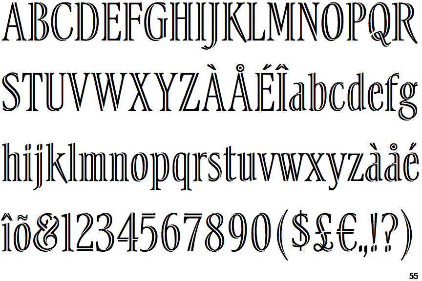 Identifont - Summa Inline
