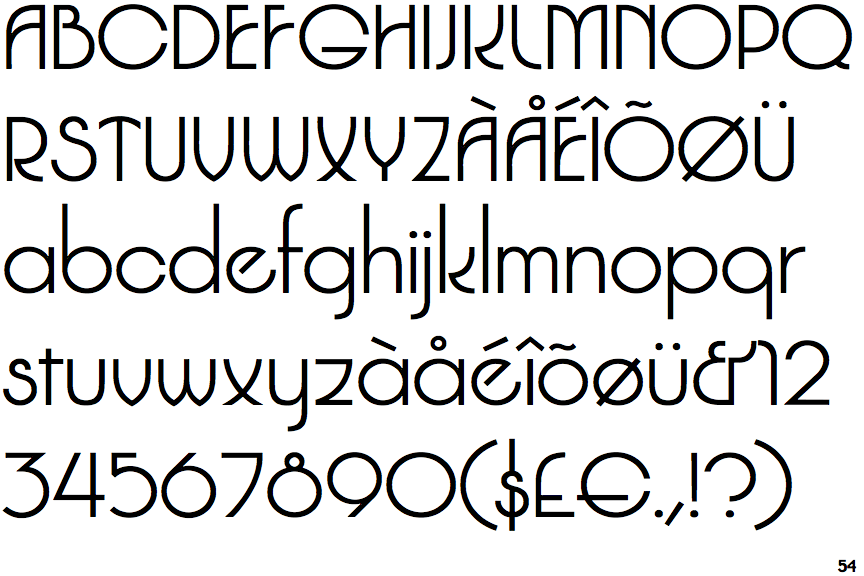 Identifont Glitterati Alternate